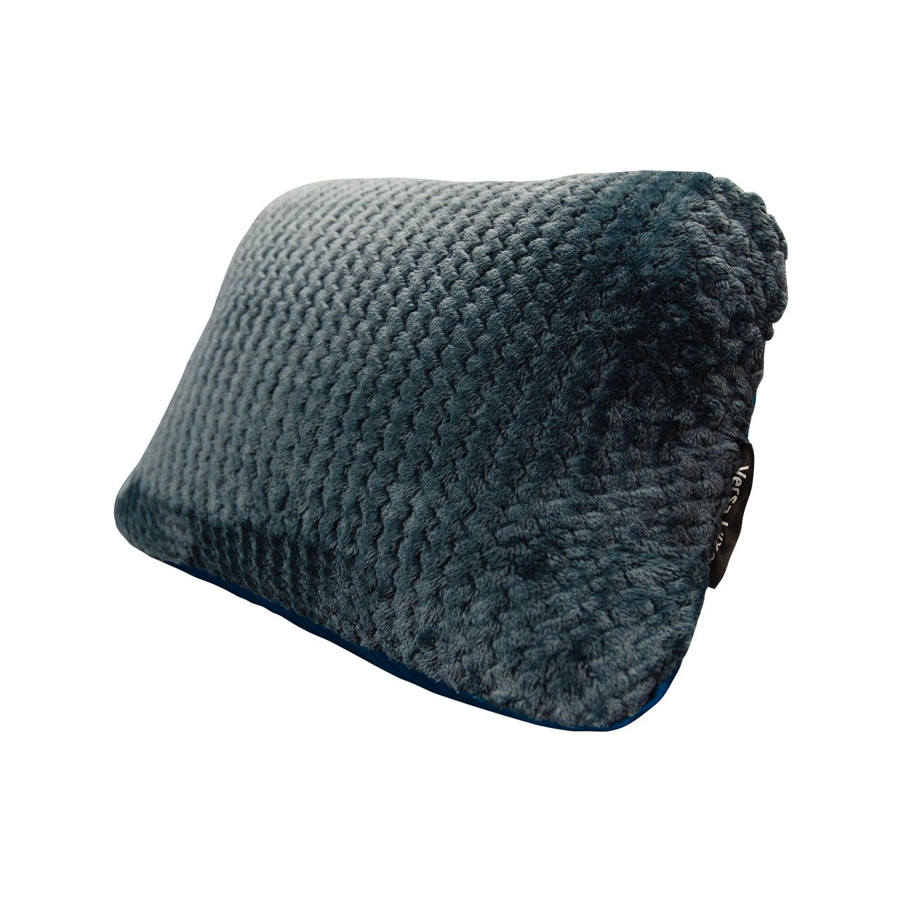 Gray textured pillow on a white background
