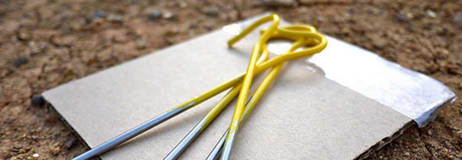 How to avoid losing your tent pegs