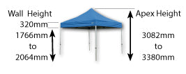 Heavy Duty Commercial Gazebo Frame Only
