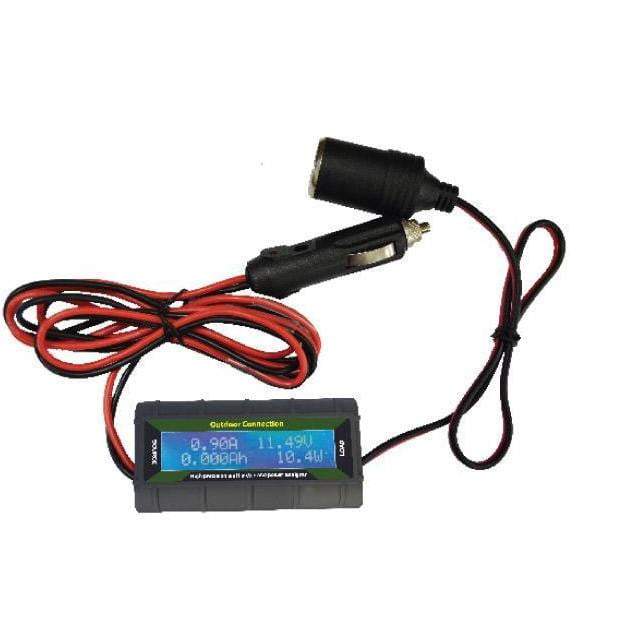 Outdoor Connection 12v Power Usage Meter