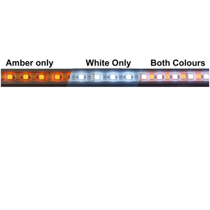 Outdoor Connection Power Strip Light Bar Kit White/Amber - 2 Bar Kit