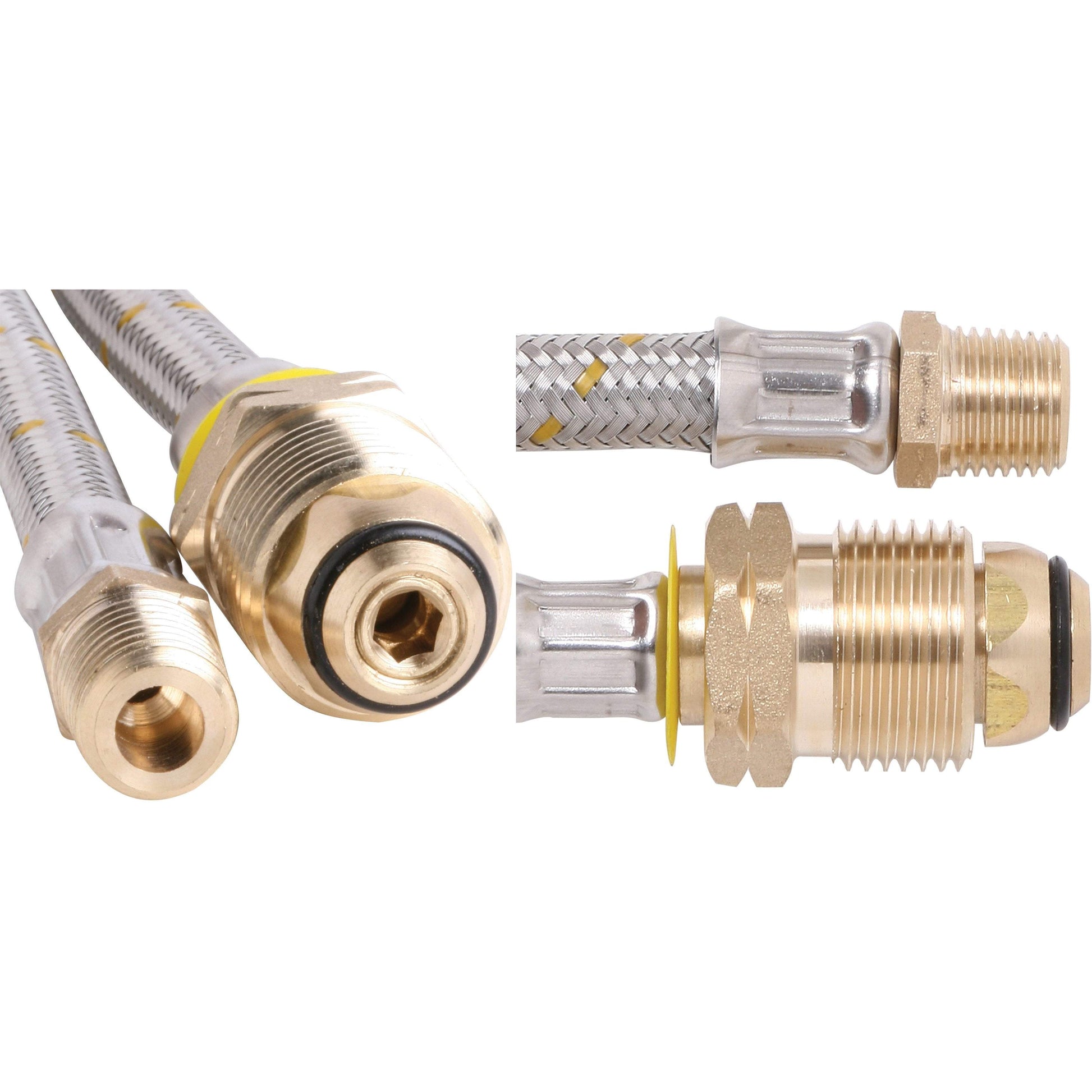 Outdoor Connection S/Steel Pigtail - Class C 1/4"NTP x POL x 450mm