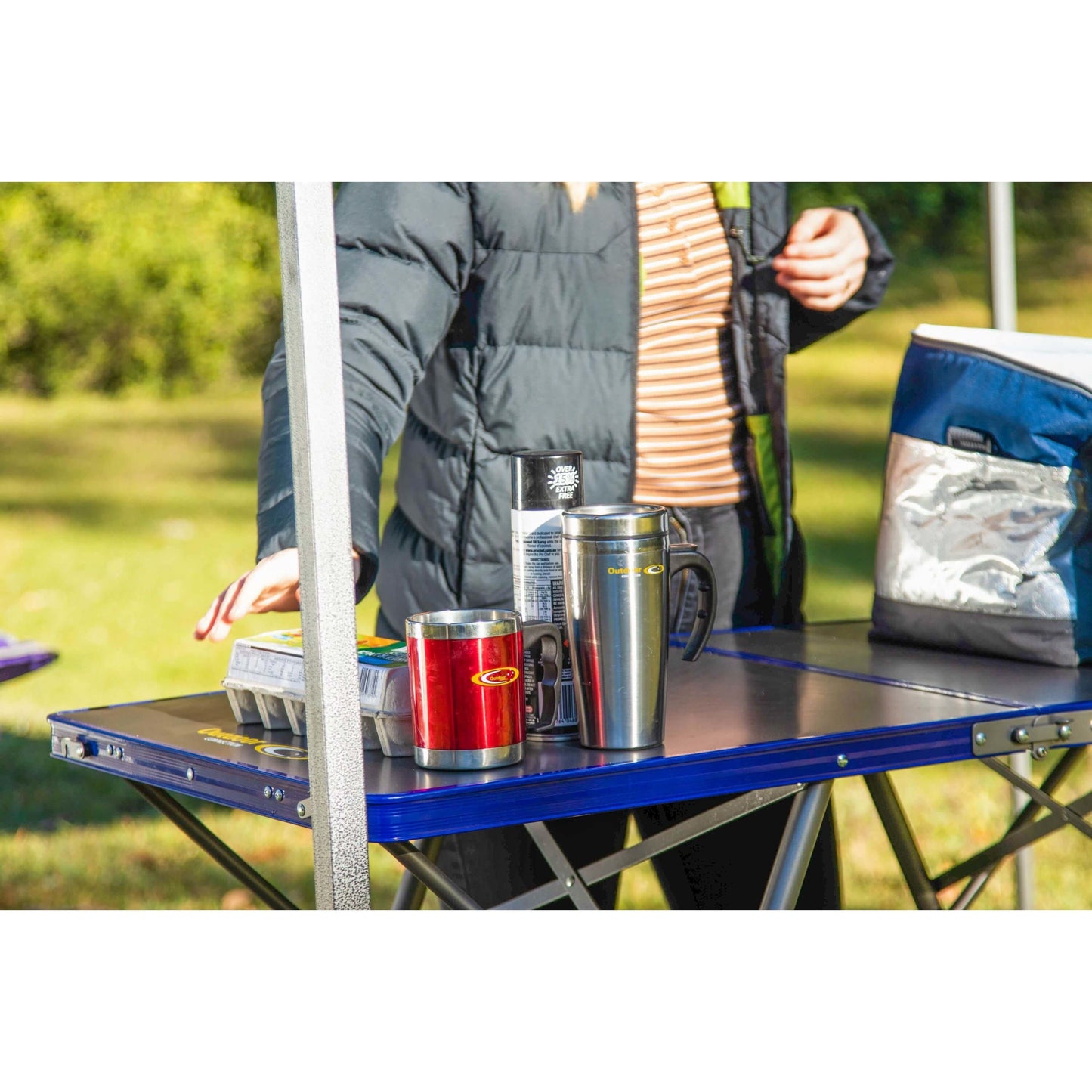 Outdoor Connection Dual Height Bifold Table